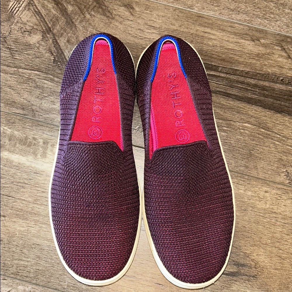 ROTHY'S ORIGINAL SLIP COMFORT SNEAKER "BERRY" SIZE 7 - Picture 2 of 7
